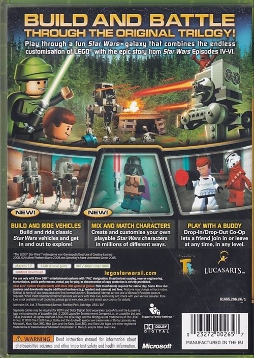 Lego Star Wars II The Original Trilogy - XBOX 360 (B Grade) (Genbrug)